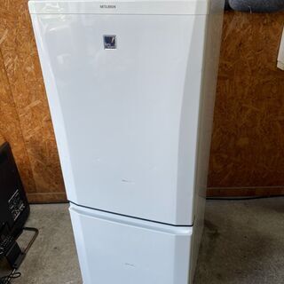 P1609　三菱　１４６L　2013年　2ドア冷蔵庫-ブリティッシュメイド別注ラベンハムステンカラーコートイーストブリッジ