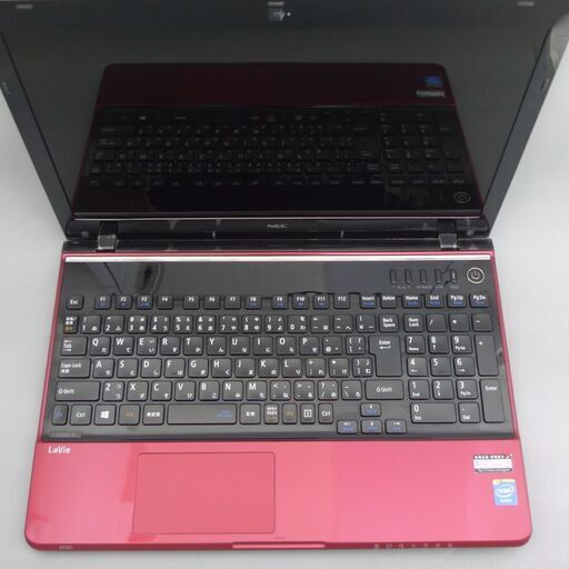 新品爆速SSD レッド 赤色 中古美品 ノートパソコン 15型ワイド NEC PC
