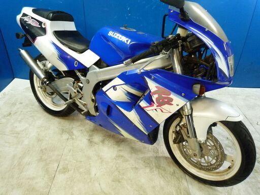 SUZUKI RG125ガンマ 白/青 格安提供車 格安配送キャンペーン 期間限定 諸経費０円 クランキング確認済み 即納車有り 横浜 都筑 宮前 P-Yard