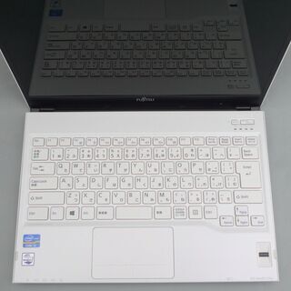 日本製 中古美品 ホワイト ノートパソコン 13型ワイド 富士通 SH54/J 第3世代 i3 8GB 750GB DVDRW 無線 webカメラ Windows10 Office 日本製 中古美品 ホワイト ノートパソコン 13型ワイド 富士通 SH54/J 第3