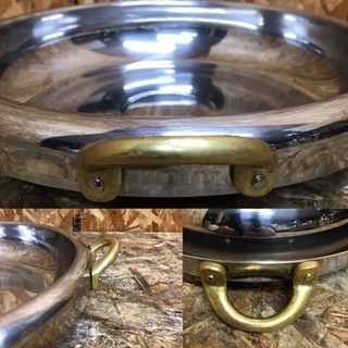 5344-0) 業務用 ステンレス製 ちり鍋 26㎝ (蓋無) 5個セット 卓上鍋