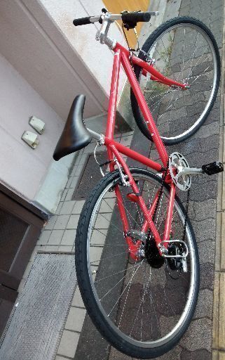 WEEKEND BIKES 700cクロスバイク アルミ/7speed/レッド あさひ製