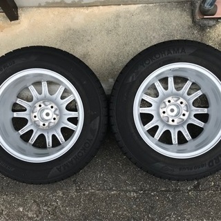 ヨコハマタイヤ　スタッドレス　アルミホイール付　４本セット　195/65R/15　昨シーズン３ヶ月程度の使用　美品