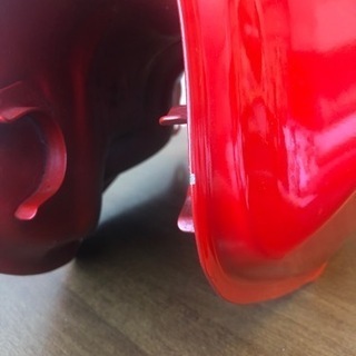 tw200 tw225 タンク コック キャップ Fフェンダー 赤
