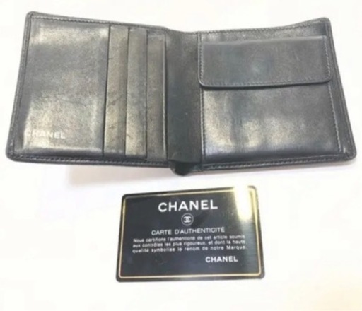 CHANEL 二つ折り財布　シール：10744741