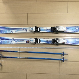 子供用　スキーセット　板120cm ストック約96cm 