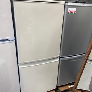 SHARP 2ドア どっちもドア 冷蔵庫 2015 sj-d14b