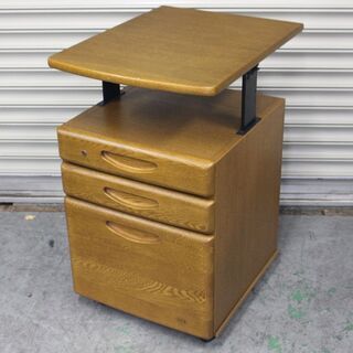 T932) 浜本工芸 学習机 勉強机 ワゴン デスク セット 机 子供部屋 家具 インテリア