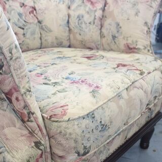 T921) ★美品★ maruni KENT-COURT 1P ソファ ファブリック シングル オットマン ケントコート マルニ ブリティッシュ 家具 インテリア