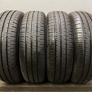 DUNLOP ENASAVE EC204 185/70R14 14インチ 夏タイヤ 4本 2019年製 バリ溝 カローラアクシオ プレミオ アリオン等　(MTE143) クレジットカード QRコード決済可能