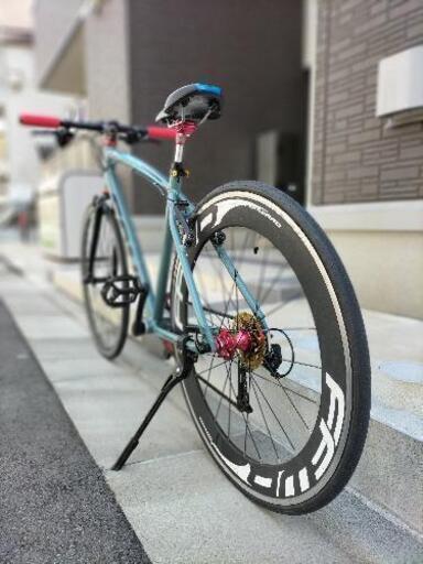 自作オリジナルクロスバイク重量13 kg 軽量3ヶ月使用 【公式通販】