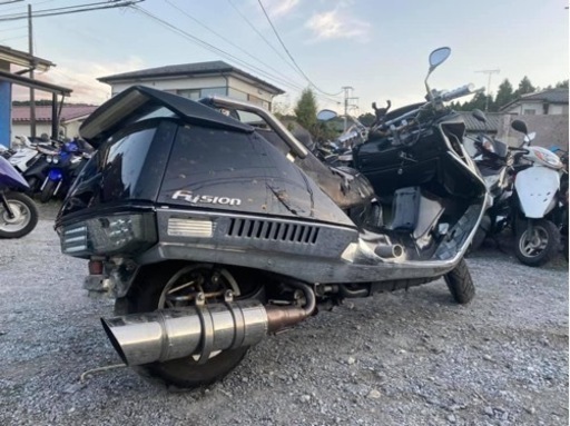 ★お支払い総額 2.8万円★ ホンダ フュージョン MF02 LEDテール！社外マフラー！ 激安ビッグスクーター入荷！通勤通学に！カスタムベースにも♪ 関東圏内即日配送可能です！ ☆お支払い総額 2.8万円☆ ホンダ フュージョン MF02 LEDテール！社外