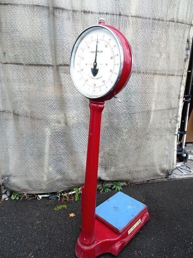 ◆HOKUTOW/北東衡機工業□体重計 100kgはかり 最小目盛200g アナログ式 昭和レトロ 銭湯