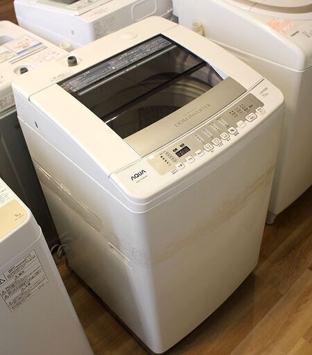 北大前! 札幌 引取 【在庫多数】売り切り商品!! AQUA/アクア 洗濯機 AQW-V700C(W) 2014年製 容量/7kg 中古