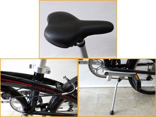 【自社配送は札幌市内限定】tern/ターン 折りたたみ自転車 LINK B7/リンクB7 20インチ 7段変速 ブラック×レッド 美品【USED】