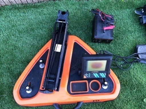引き取り限定　モーターガイド54ポンド　デッキ　エレキセット　魚群探知機