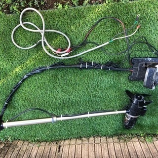 引き取り限定 モーターガイド54ポンド デッキ エレキセット 魚群探知機