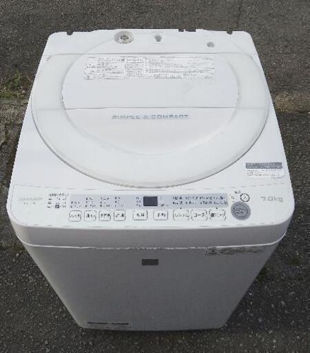 SHARP　洗濯機　7K   ES-G7E5   2017年式　外観に使用感有り　6ヶ月保証付