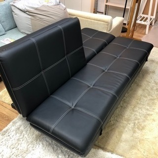 ソファ 3人掛け レザー ブラック