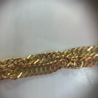 【中古品】k18 スクリューブレスレット　2.1g 18.5cm［19］