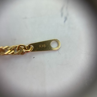 【中古品】k18 スクリューブレスレット　2.1g 18.5cm［19］