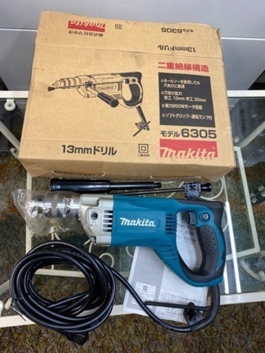 未使用品　マキタ　電気13mmドリル モデル：6305 電源：100V
