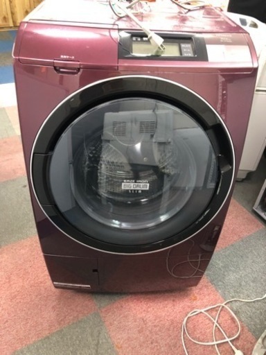 タッチパネル画面日立ドラム洗濯機10キロ乾燥機付き⁉️大阪市内配達可能⭕️保証付き