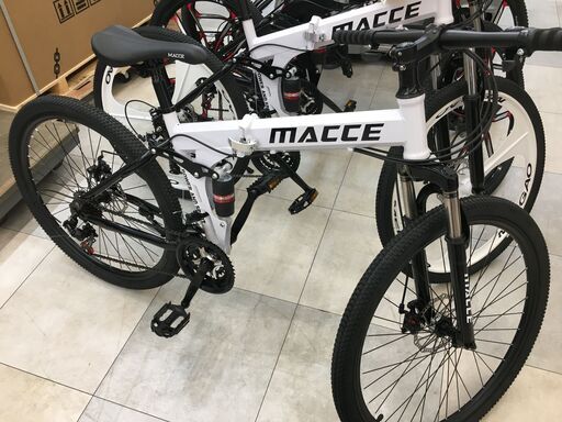 MACCE クロスバイク 白 ギア21変速 中古品 店頭展示品