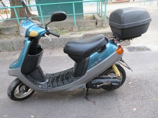 ジョグアプリオ ヤマハ ターコイズ リアボックス付 2スト 原付 ジョグ