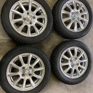 車のパーツ スタッドレスタイヤ ホイールセット 155/65R14