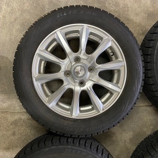 車のパーツ スタッドレスタイヤ ホイールセット 155/65R14