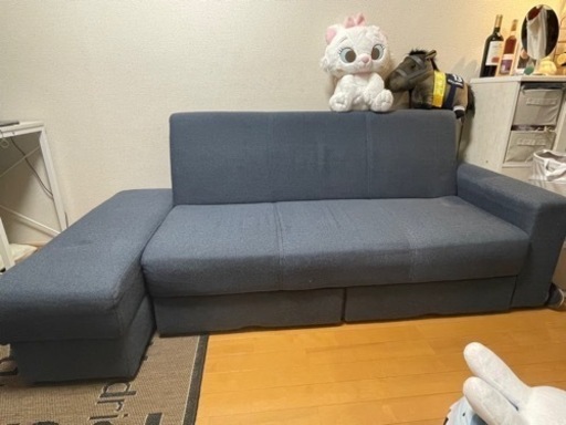 ニトリ 布張りソファベッド(タキノウ3 GY) | havenholistic.ie