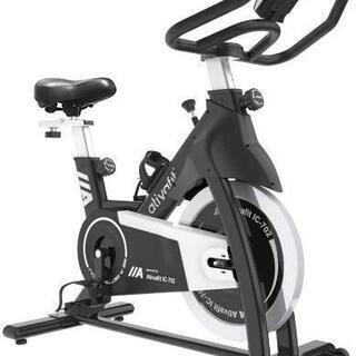 新品 スピンバイク フィットネスバイク 16KG 無段階負荷調節 静音 キャスター付き