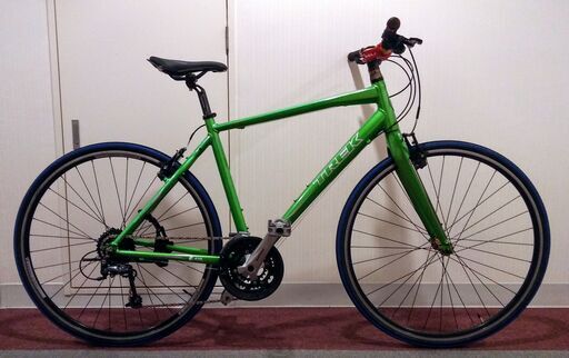 お安くしました！(仕様変更変更画像アップ) TREK 7.4FX 緑色 サイズ 22.5　体格の大きい方に向いてます。