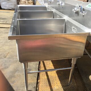 シンク 210×70×H85 3槽 2台まであり