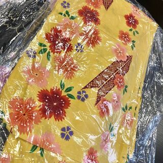 【無料】レディース浴衣　黄色