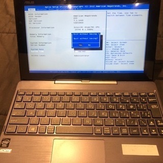 （終了）タブレットパソコン　ASUS T100TA（難あり・要バ...