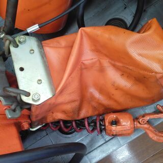 【ハンズクラフト安佐北店】像印　トロリ付き250ｋｇ用電動チェーンブロック　中古 ハンズクラフト安佐北店】像印 トロリ付き250kg用電動チェーン