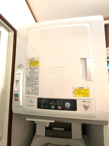 【取引中】HITACHI 日立衣類乾燥機 DE-N60WV 電気 ピュアホワイト