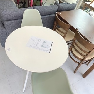 テーブル 丸テーブルダイニング3点セット 美品 熊本リサイクルショップen