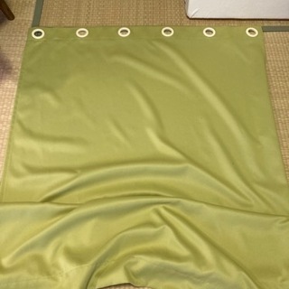 【引取り限定】パーテーション用の厚手カーテン(緑)