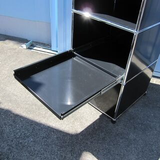 USMハラー 3段キャビネット ブラック ショップ 中古 USMハラー 3段
