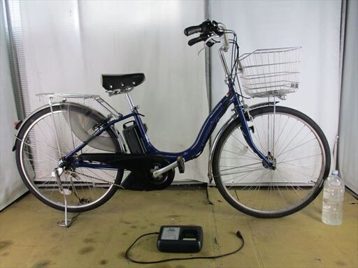 B520★整備済み　YAMAHA　PASナチュラ　ネイビー　8.7Ah　バッテリー良好　中古電動自転車★【26インチ】
