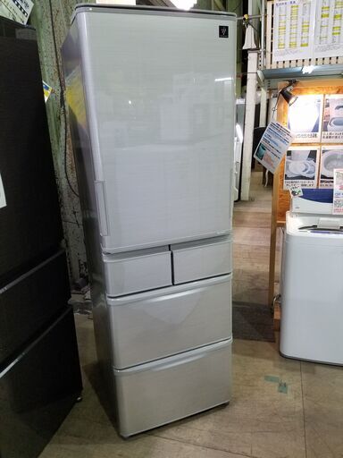 【愛品館市原店】SHARP 2018年製 412L 5ドア冷蔵庫 SJ-W412D-S【管理IR013680-104】