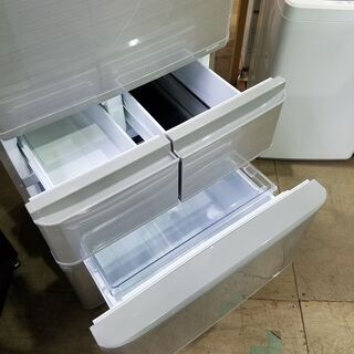 愛品館市原店】SHARP 2018年製 412L 5ドア冷蔵庫 SJ-W412D-S【