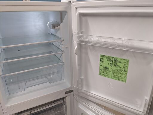 (売約済み)2020年製 【アイリスオーヤマ】2ドア 冷凍冷蔵庫 142L IRSD-14A-W 52L大容量冷凍室 可動式ガラス棚 温度調節6段階