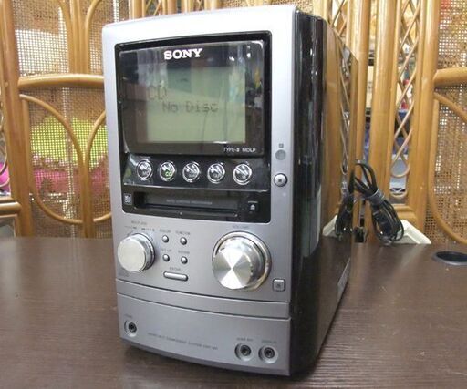 ソニー CD・MD・カセットコンポ SONY HCD-M3 リモコン付 極美品/純正