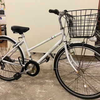 ブリヂストンMarkRosa ホワイト LEDオートライト 6段変速