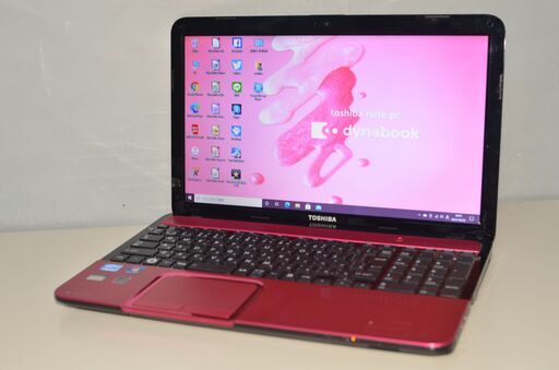 中古ノートパソコン Windows10+office 新品爆速SSD256GB 東芝dynabook T552/47FRM i5-3210M/メモリ4GB/WEBカメラ/15.6インチ/ブルーレイ