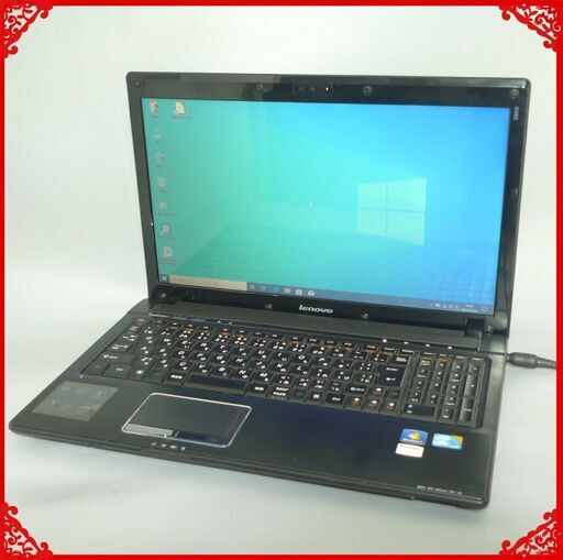 中古良品 ノートパソコン 15.6型ワイド Lenovo レノボ G560 Core i3 4GB DVDマルチ 無線 Wi-Fi webカメラ Windows10 Office 即使用可